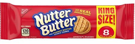 NABISCO KING SIZE NUTTER BUTTER 3.5OZ**MANUFACTURER GUARANTEED SHELF LIFE IS 45 DAYS**