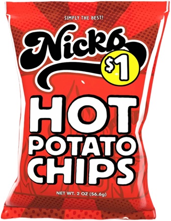 NICK'S POTATO CHIPS $1 HOT