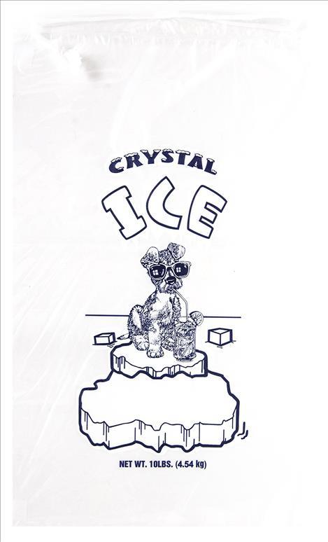 ICE BAGS #10LB W/STRING(1.6 MIL)