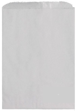 PAPER BAGS 10 X 2 X 15 WHITE(FOR SMALL BACKLAVA TRAYS)
