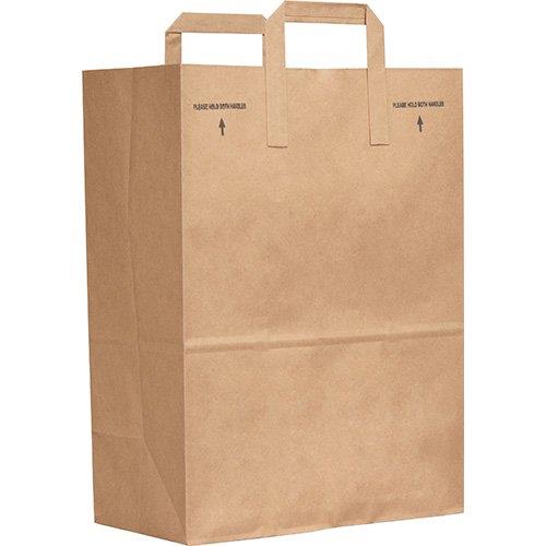 PAPER BAGS 12X7X17W/HANDLE 1/6