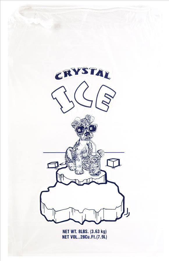 ICE BAGS #8LBS W/STRING(12