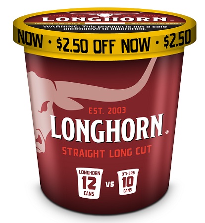 LONGHORN TUB $2.50 OFF LC STRAIGHT**LIMITED ITEM - ALLOCATED TO RETAIL ONLY**
