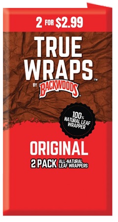 BACKWOODS TRUE WRAPS 2PK $2.99 ORIGINAL**AVAILABLE 3/2/2026**