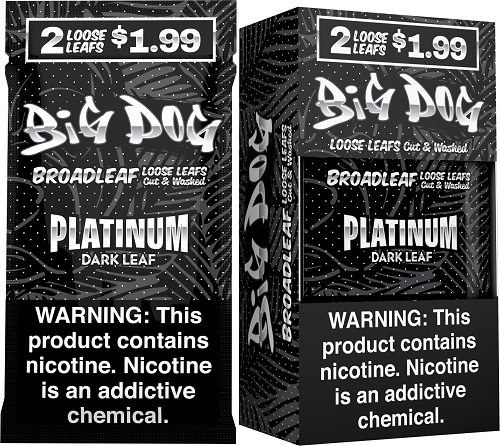 BIG DOG LEAF WRAP 2/$1.99 PLATINUM DARK LEAF