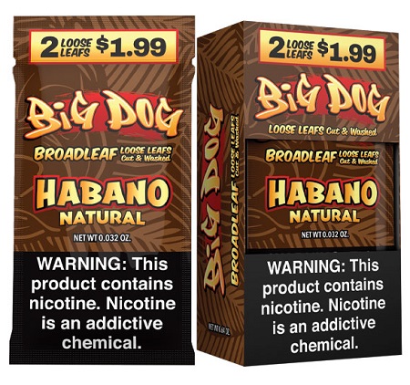 BIG DOG LEAF WRAP 2/$1.99 HABANO NATURAL