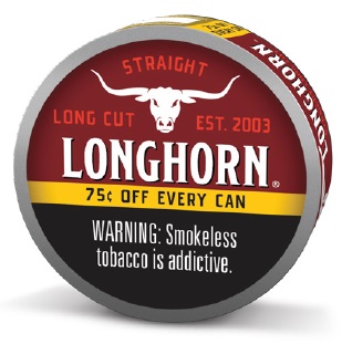 LONGHORN $.75 OFF LONG CUT STRAIGHT 1.2OZ (*REPLACES $2.39*)**AVAILABLE WHILE INVENTORY LASTS**