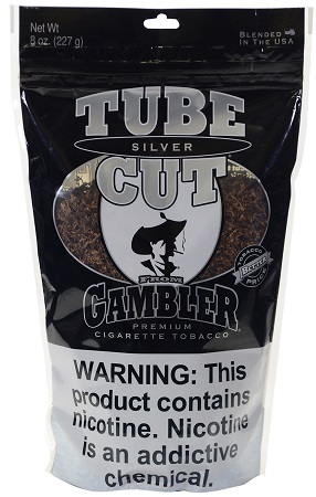GAMBLER TUBE CUT MEDIUMULTRA LIGHT SILVER 3OZ