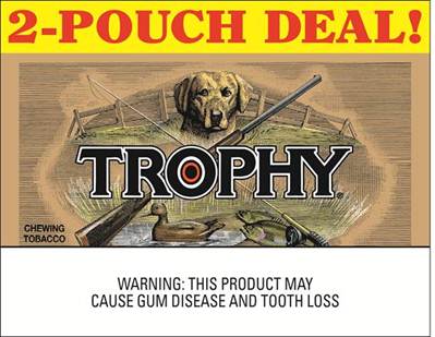 TROPHY 2PK CHEWING TOBACCO (2.75OZ)