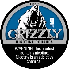 GRIZZLY 9MG NICOTINE POUCH MINT