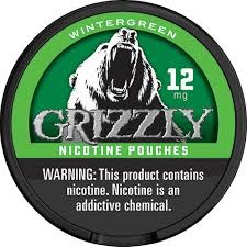 GRIZZLY 12MG NICOTINE POUCH WINTERGREEN