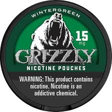 GRIZZLY 15MG NICOTINE POUCH WINTERGREEN