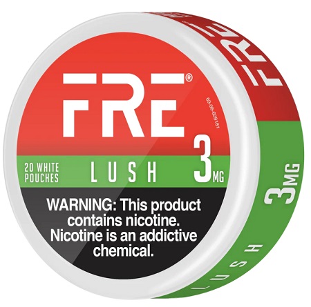 FRE NICOTINE POUCHES 3MG LUSH 20CT*$3.00 OFF PER 5CT ROLL*