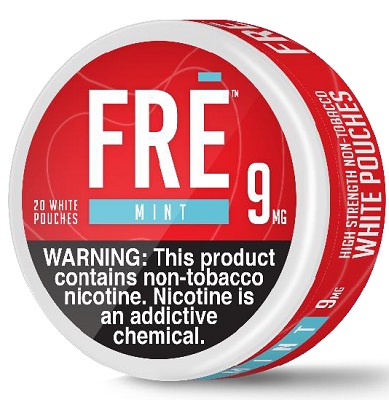 FRE NICOTINE POUCHES 9MG MINT 20CT(CONTAINS NO TOBACCO) *$3.00 OFF PER 5CT ROLL*