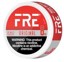 FRE NICOTINE POUCHES 6MG ORIGINAL 20CT*$3.00 OFF PER 5CT ROLL*