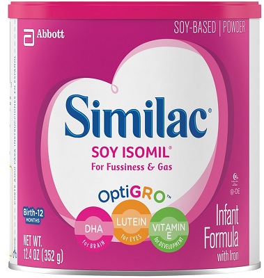 SIMILAC SOY ISOMIL POWDER 12.4OZ(COMPARABLE TO ENFAMIL PROSOBEE) **MICHIGAN WIC ITEM 11/1/21**